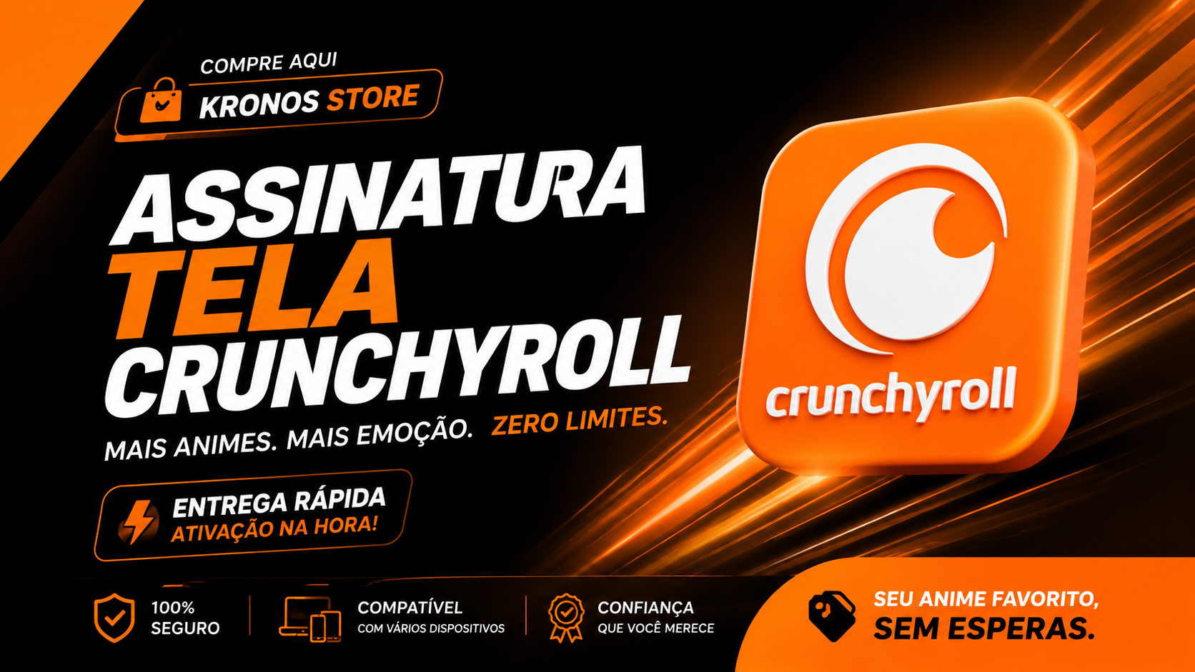 Tela Crunchyroll - Dividido